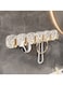 Wall Hooks Bath Towel Hooks Heavy Duty Coats Hanger 6 Hook Plastic Towel Rack Robe Hook Clothes Hanger Hanging Hooks for Jacket Hat Bags Backpacks Keychain