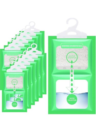 30 Packs Wardrobe Dehumidifier Bag,Moisture Absorbers, Hanging Interior Ideal to Stop Damp &amp; Condensation for Wardrobe, Cupboard, Home, Kitchen, Garage, Bedroom, Caravan, Office, Basement