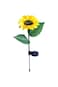 2-pack solar sunflower lights waterproof LED garden stakes for outdoor yard, patio or pathway decor.