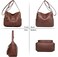 New Handbags for Women Multi Pockets Casual Cross-body Bags Ladies Waterproof Purse and Shoulder Bags Slightly Messenger Bags for Daily Use - Brown