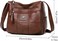 New Handbags for Women Multi Pockets Casual Cross-body Bags Ladies Waterproof Purse and Shoulder Bags Slightly Messenger Bags for Daily Use - Brown