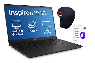 DELL Inspiron 15 3530 Business Laptop, 15.6" FHD Touchscreen, Intel Core i5-1334U, 8GB RAM, 2TB SSD, Lifetime Microsoft Office 2024, Consumix Mouse pad, Windows 11 Pro, Black
