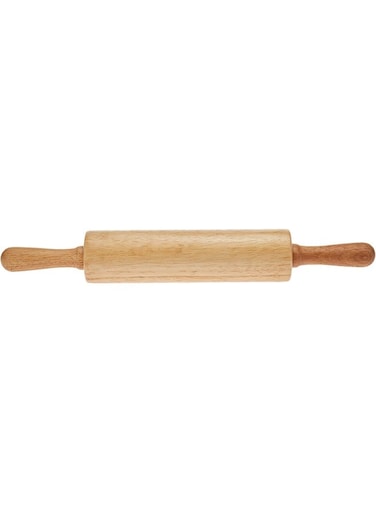 Wood Rolling Pin, Brown, 9 Inch, WA-201-9