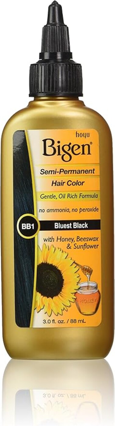 Bigen Semi Permanent Hair Color, Bluest Black, 3.0 Ounce (BSPBB1)