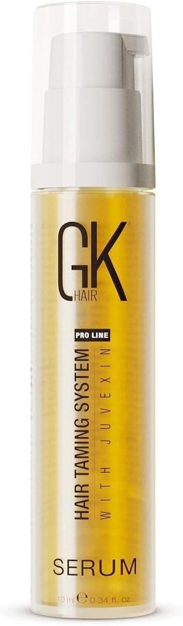 GK Hair Global Keratin Styling Mini Serum (10ml) Argan Oil Hair Serum Provides Smoothness Strength Shine Silk Thicken Repair &amp; Restores Keratin Scalp and Hair care Anti-Frizz New Topical Formula