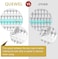 QUEWEL Premade Fans Middle Part 3D ～ 10D 12D 14D   0.05/0.07/0.10   Curl C/D   10-18mm Length   Long Lasting Easy Application Long Stem Russian Volume Eyelash Extensions (5D-0.10D-Mix9-16)