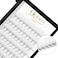 QUEWEL Premade Fans Middle Part 3D ～ 10D 12D 14D   0.05/0.07/0.10   Curl C/D   10-18mm Length   Long Lasting Easy Application Long Stem Russian Volume Eyelash Extensions (5D-0.10D-Mix9-16)