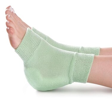 Medline MDT829298H Knit Elastic Heel/Elbow Protectors, One Size, Green