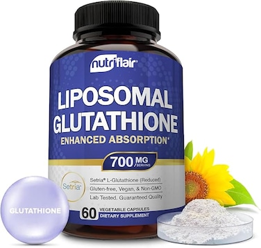 NutriFlair Liposomal Glutathione Supplement (700mg)