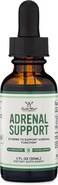 Double Wood Supplements Adrenal Support (Liquid Drops) - 10 Organic Adaptogens for Adrenal Fatigue (One Month Supply) Cortisol Manager for Stress Relief (10 Apoptogenic Herbs for Adrenal Health) by