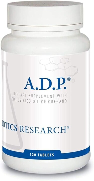 Biotics Research A.D.P. - Oil of Oregano, Patented Formula, Micro-Emulsion Technology, Sustained Release for High Absorption, GI Health. 120 Tablets