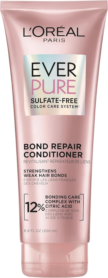 L&rsquo;Or&eacute;al Paris L'Oreal Bonding Conditioner for Color Treated Hair, Strengthen and Repairs Weak Hair Bonds, Sulfate Free &amp; Vegan Hair Care, EverPure, 6.8 Fl Oz