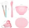 Teenitor Facemask Mixing Tool Set, Pack of 8, Pink