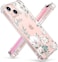 GVIEWIN Designed for iPhone 13 Case 6.1 Inch, Clear Flower Soft &amp; Flexible Shockproof Floral Women Phone Cover（Magnolia/White）