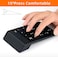 SMOOTHCLUE Wireless Numeric Keypad 18Keys Portable Number Numpad with 2.4G Mini USB Receiver for Laptop Notebook, Desktop, Surface Pro, PC- Black