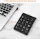 SMOOTHCLUE Wireless Numeric Keypad 18Keys Portable Number Numpad with 2.4G Mini USB Receiver for Laptop Notebook, Desktop, Surface Pro, PC- Black