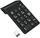 SMOOTHCLUE Wireless Numeric Keypad 18Keys Portable Number Numpad with 2.4G Mini USB Receiver for Laptop Notebook, Desktop, Surface Pro, PC- Black