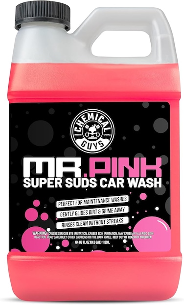 Chemical Guys CWS_402_64 Mr. Pink Foaming Car Wash Soap (Works with Foam Cannons, Foam Guns or Bucket Washes) Safe for Cars, Trucks, Motorcycles, RVs &amp; More, 64 fl oz, Candy Scent