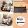 Santentre 2-Tier Dish Drying Rack with Removable Utensil Holder, Over Sink Dish Drying Rack for Space Saver, Dish Drainers for Kitchen Counter, Rust Resistant Stainless Steel Dish Rack, Black