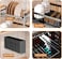 Santentre 2-Tier Dish Drying Rack with Removable Utensil Holder, Over Sink Dish Drying Rack for Space Saver, Dish Drainers for Kitchen Counter, Rust Resistant Stainless Steel Dish Rack, Black