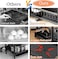 Santentre 2-Tier Dish Drying Rack with Removable Utensil Holder, Over Sink Dish Drying Rack for Space Saver, Dish Drainers for Kitchen Counter, Rust Resistant Stainless Steel Dish Rack, Black
