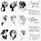 14 Pieces Women Painting Stencil Floral Female Face Painting Inspirational Quote Stencil on Canvas Art Paper Stencil Reusable Craft Template for Home Wall Art Decor Painting on Wood Canvas Paper