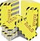 Amyhill 120 Pack Repair Tags Yellow Maintenance Required Tags with Wire Production Quality Control Tags with 8 Inch Attached Cotton String, 2.6 x 5.3 Inch