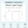 DEEPIN Label Maker Tape White Label Print Paper Compatible for NIIMBOT B3S B21, Thermal Sticker Paper 1.57'' x 1.18'' Waterproof Labeling Tape Replacement 230 Labels/Roll (40&times;30mm)