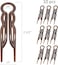 Good Hair Days Hair Pins - Plastic, U-shaped Magic Grip Hairpins, Strong Durable Pins For Fine, Thick &amp; Long Hair, Hair Styling Accessories, Set of 10 (Crystal)