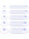 Glarks 80Pcs 20mm 25mm 30mm 35mm 40mm Bathroom Shower Caddy Connectors Suction Cups Set, Rubber Anti-Collision Sucker Pads Without Hooks and Holes