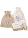Azonee 12 PCS Lavender Sachet Empty Bags - Exquisite Jute Drawstring Pouches for Herbs, Spices, Jewelry, Wedding Party Favor, Eco-Friendly Cotton Linen Lavender Bags for Closets,Home Fragrance &amp; Gifts
