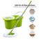 GENNEXT  Spin Mop Bucket System, 360 Spin Mop &amp; Bucket Floor Cleaning Stainless Steel Mop Bucket With 2 Microfiber Replacement Head Refills