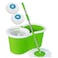 GENNEXT  Spin Mop Bucket System, 360 Spin Mop &amp; Bucket Floor Cleaning Stainless Steel Mop Bucket With 2 Microfiber Replacement Head Refills