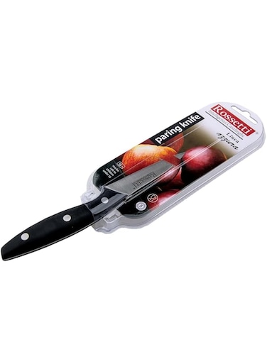 ROSSETTI INTELLIGENZA CASALINGHI Professional Stainless Steel Pairing Knife   8cm   3.5 Inches   Sharp Edged Kitchen Knives Designed in Italy   Dishwasher Safe