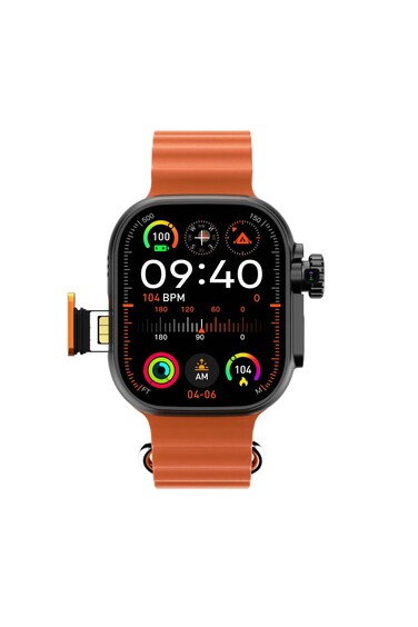 4G Ultra Smart Watch AMOLED Display SIM Calling Android Camera 800mAh