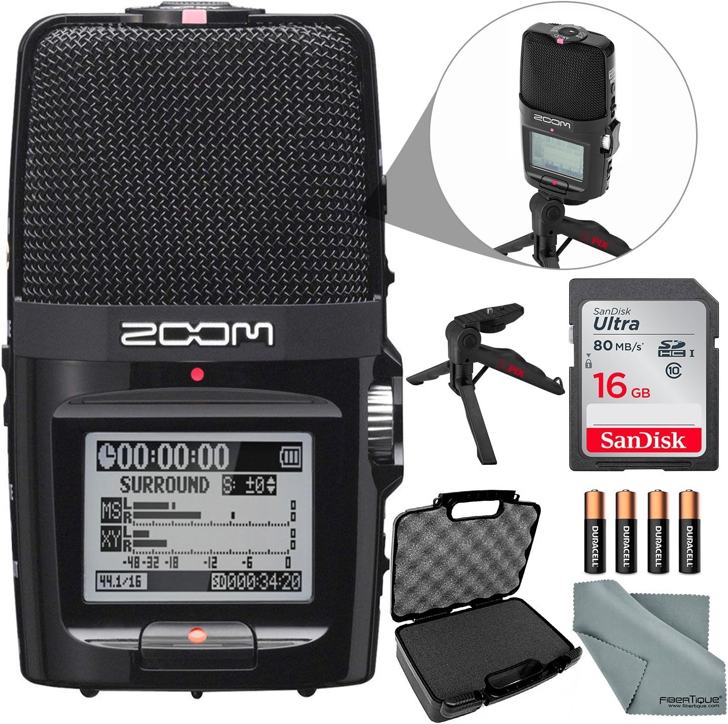 photosavings Photosavings Zoom H2n Digital Portable Handy Audio Recorder