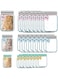 Excefore Mason Jar Ziplock Bags, 30Pcs Multi-Size Resuable Bottle Pattern Zipper Sealed Snacks Sandwich Bags, Airtight Food Storage Pouch for Kitchen Travel Camping Organizer and Kids