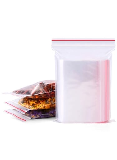 Resealable Clear Plastic Bags Zipper Seal Plastic Bags Thick Reusable Clear Top Zip Lock Bags for Storage &amp; Small Business Packaging,Bead, Toy Piece, Snack, Food, Tools