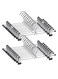50 Pack Pants Hangers ,12 Inch ( 30cm )Trouser Adjustable Metal Pants and Skirt Hangers with Clips Space Saving Hangers for Jeans.