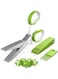 JOFUYU Herb Scissors Set with 5 Multi Stainless Steel Blades, Safe Cover and Cleaning Comb, Multipurpose Kitchen Chopping Shear, Mincer, Sharp Dishwasher Safe Kitchen Gadget, Culinary Cutter Chopper