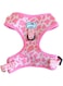 Adjustable Dog Harness By Pretty Pups Accessories / Small, Medium, Large / Strawberry Moo Collection (L)