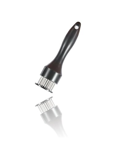 Stainless Steel 21-Blade Meat Tenderizer Tool - Ultra-Sharp Needles for Quick &amp; Easy Tenderizing, for BBQ Steaks, Beef, Poultry - Professional Kitchen Gadget for Enhanced Marination &amp; Cooking