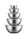 FineDine Stainless Steel Mixing Bowls - Set of 5