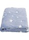 In The Dark Throw Blanket Velvet Blue/White 152.4x127x0.3cm