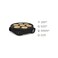 1000W Electric Crepe Maker Non Stick Pancake Griddle with Adjustable Temperature Control