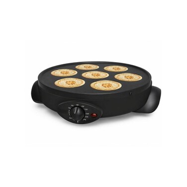 1000W Electric Crepe Maker Non Stick Pancake Griddle with Adjustable Temperature Control