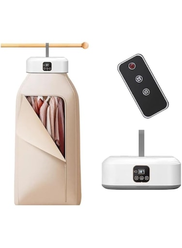 ANTOLE Portable Clothes Dryer,Mini Laundry Dryers with Remote Control,Compact Foldable Mini Electric Laundry Dryer Machine with Dryer Bag