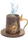 Crony Bakhoor Big Teacup Bukhoor Dukhoon Portable Incense Burner-Brown