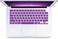 US Layout Russian Language Silicone Keyboard Cover for MacBook Air 13.6" &amp;15" M2/M3 A2681/A3113,M2/M3 A2941/A3114, 2023-2021 MacBook Pro 14" &amp; 16" A2918/A2992/A2442/A2779/A2991/A2485/A2780, Purple