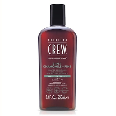 American Crew Energizing 3-in-1 Shampoo, Conditioner and Body Wash   Chamomile &amp; Pine  250ML